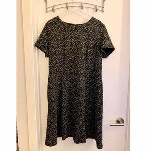 Loft Outlet dress - black and gray, short sleeves